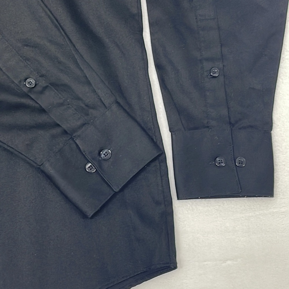 Geoffrey Beene Classic Fit Dress Shirt Black sz 15.5 x 32/33 - Picture 4 of 8